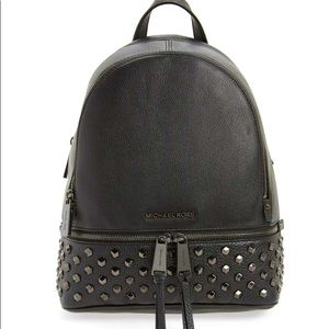 NEW Michael Kors Medium Rhea Backpack with Studs
